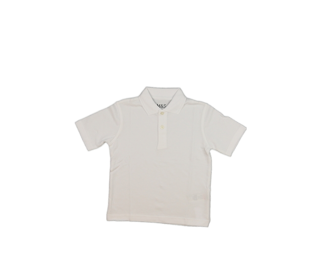 Bílé triko s límečkem M&S