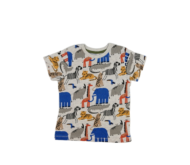 Šedé triko se zvířátky 