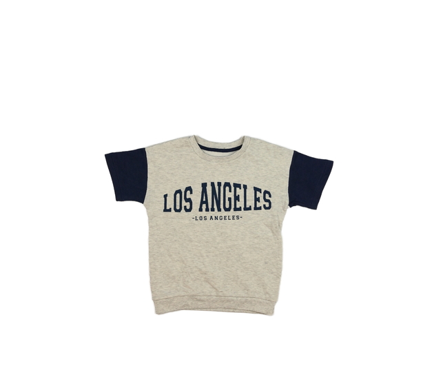 Šedo-modré teplé/mikinové triko 