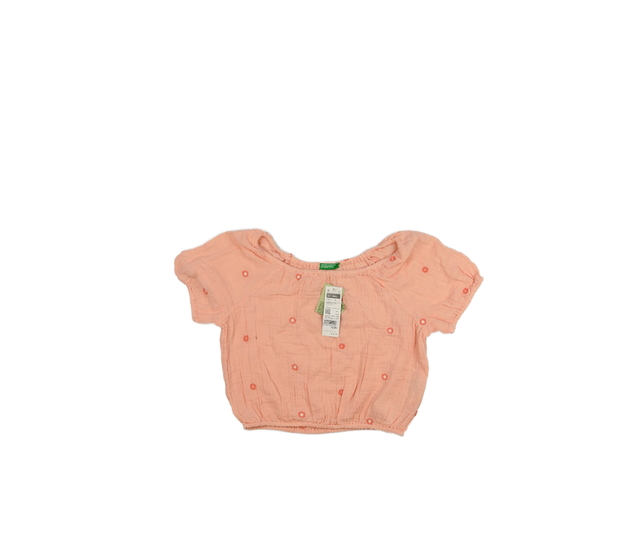 Nový růžový crop top Benetton 