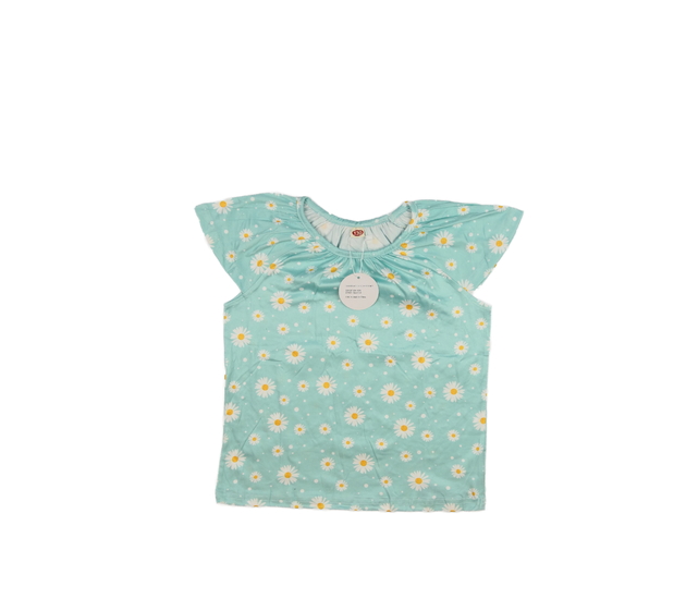 Nové zelené květinové triko 