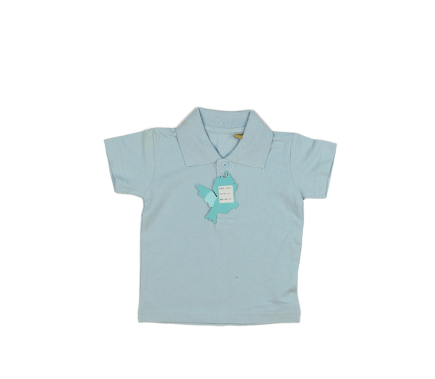 Nové modré triko s límečkem 