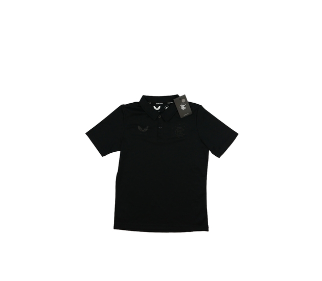 Nové černé triko s límečkem Castore