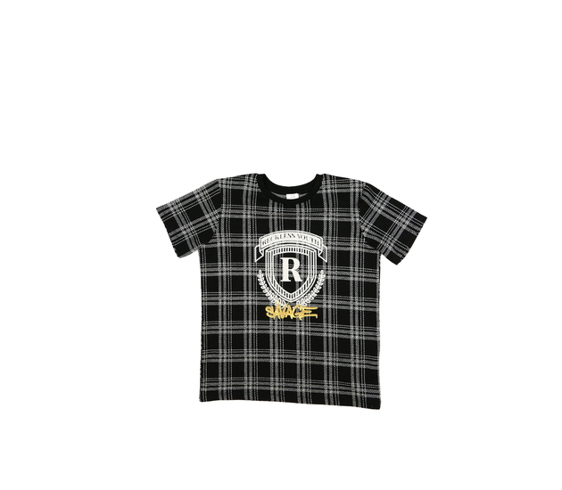 Černé teplejší triko s pruhy River Island 