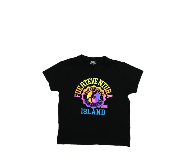 Černé triko s barevným potiskem