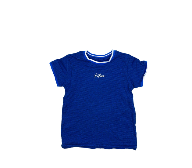 Modré melírované triko 