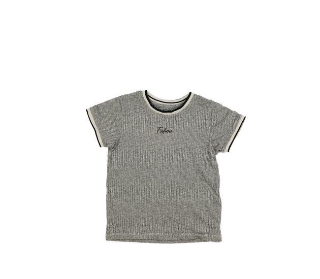 Šedé melírované triko 