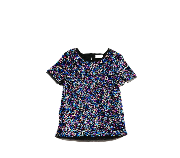 Černé flitrované triko 