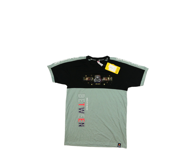 Nové modro-černé triko s flitry 