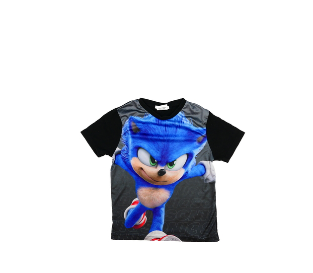 Černé triko Sonic 
