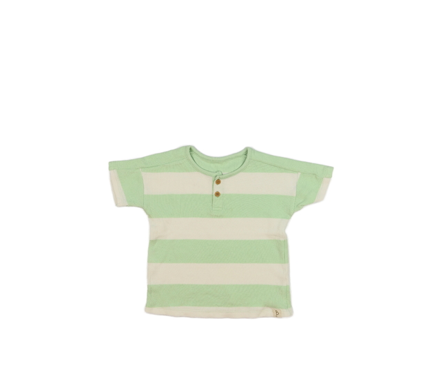 Bílo-zelené pruhované triko George