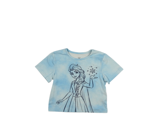 Modré batikované kratší triko Frozen Disney Primar