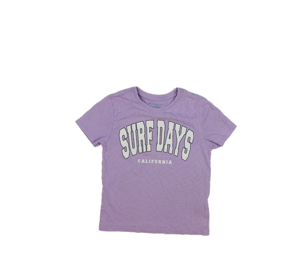 Fialové triko s nápisy Primark 