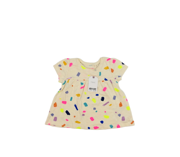 Nové krémové vzorované triko Next