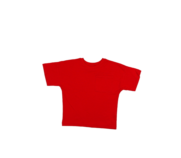 Červené triko s kapsičkou George