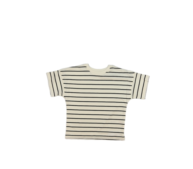 Bílé triko s šedými pruhy George