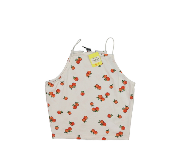 Krémový crop top s ovocem vel. 170 New Look 