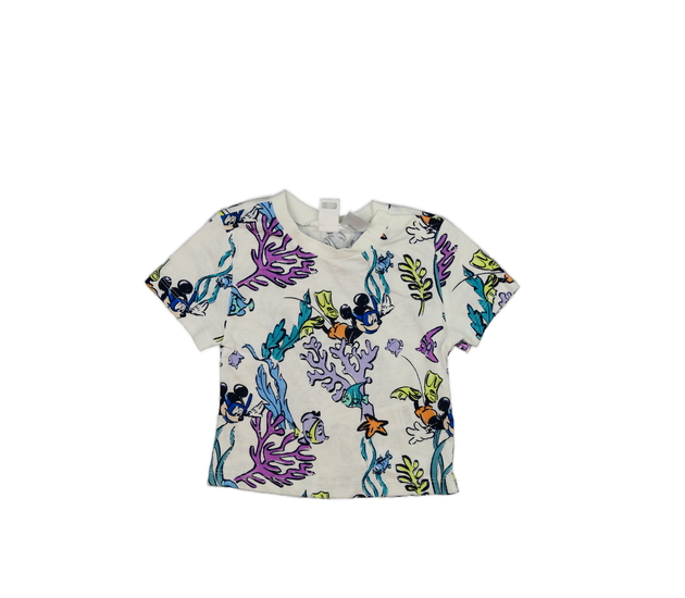 Bílé triko s mořskými tvory Disney 