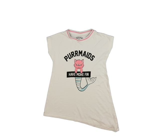 Bílé triko s mořským tvorem 