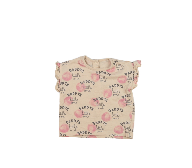 Růžové triko s nápisy George