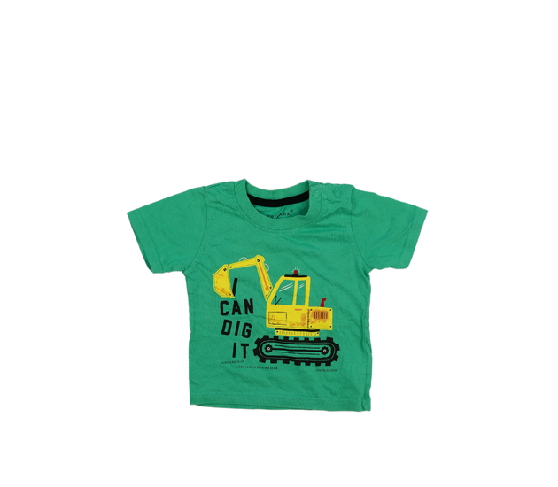 Zelené triko s bagrem Primark 