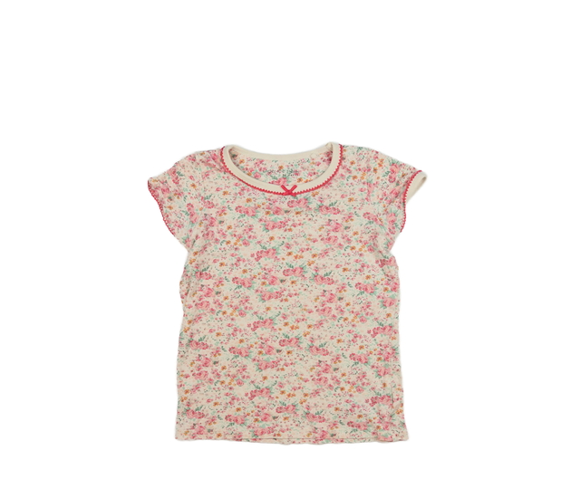 Světlé květinové triko s mašličkou Next