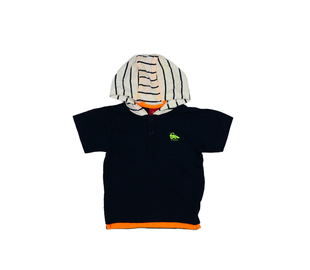 Tmavě modré triko s kapucí s. Oliver