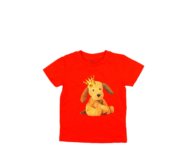 Červené triko s pejskem Next