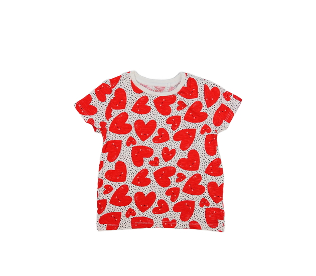 Bílé triko se srdíčky Next