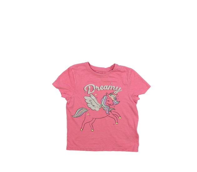 Růžové triko s jednorožcem Primark 