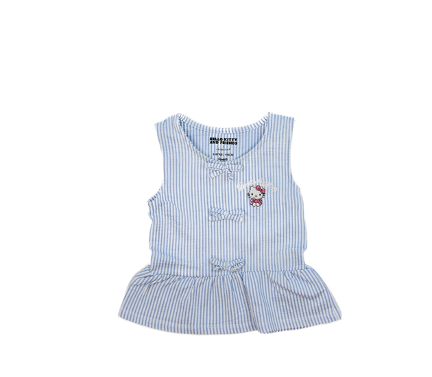 Modré pruhované tílko Hello Kitty Primark 