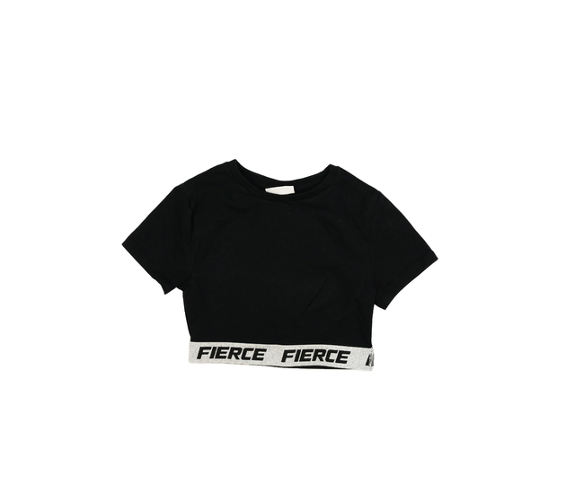 Černý crop top 