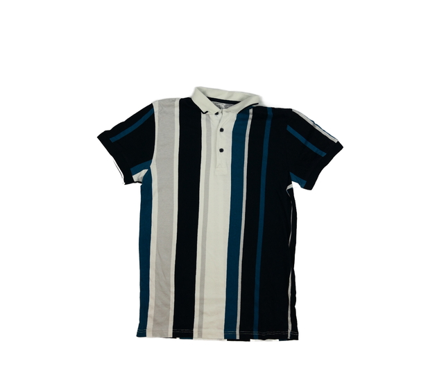 Pruhované triko s límečkem Next