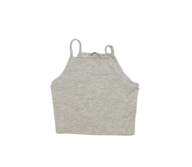 Šedý melírovaný crop top George