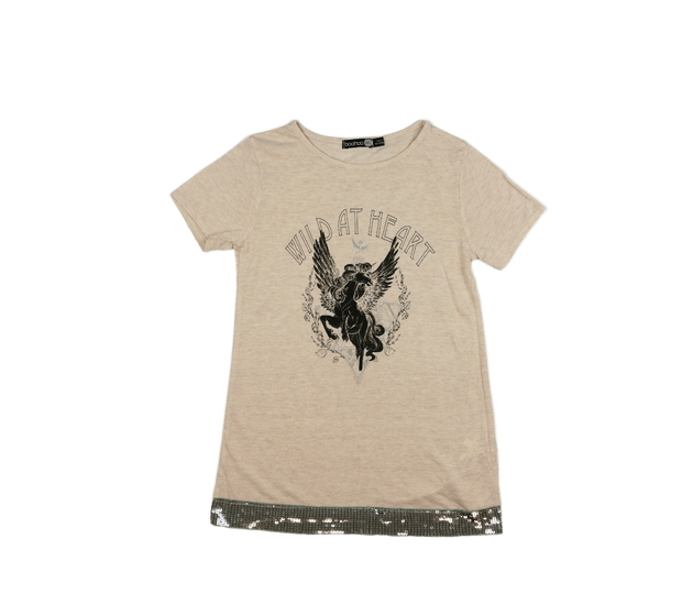 Světle hnědé vzdušné dlouhé triko 