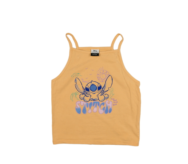 Oranžový crop top Stitch Disney George