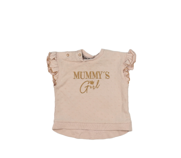 Růžové triko s nápisem River Island 