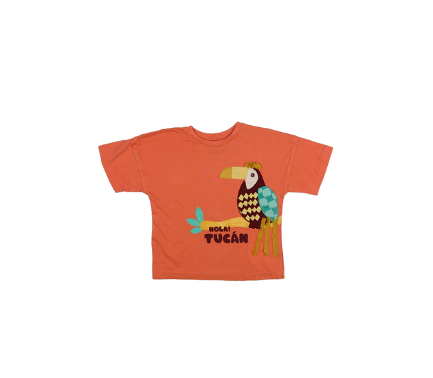 Oranžové triko s ptákem George