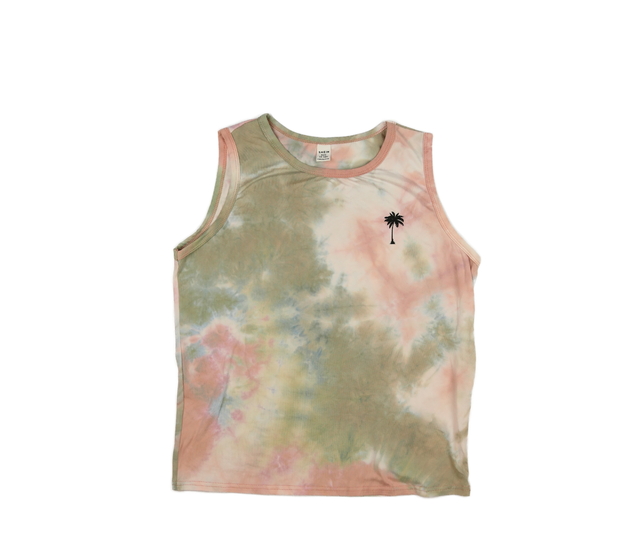 Batikované tílko s palmou 