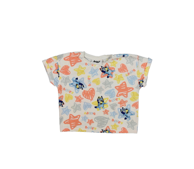 Bílé triko Bluey George