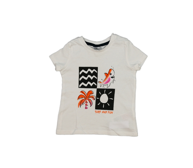 Bílé triko s obrázky 