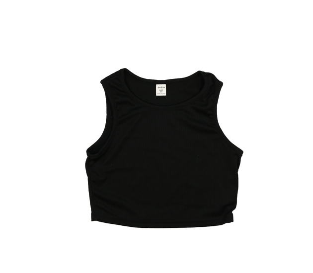Černý crop top 