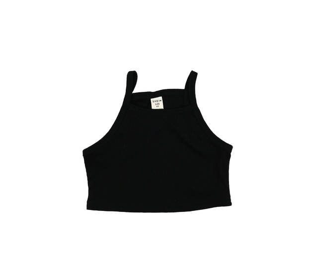 Černý crop top 