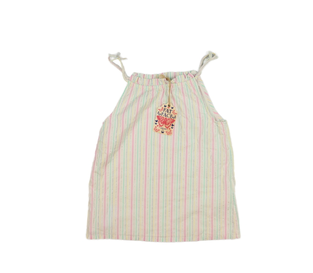 Nové bílé tílko s pastelovými pruhy Fatface