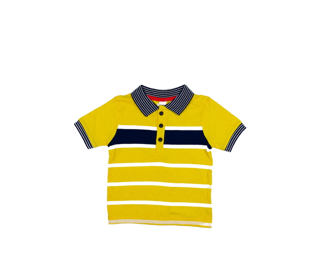 Nové žluté triko s límečkem 