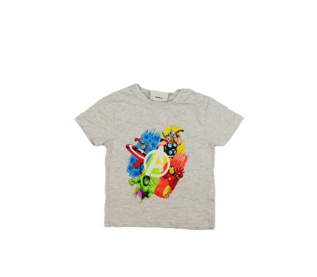 Šedé melírované triko Marvel Primark 