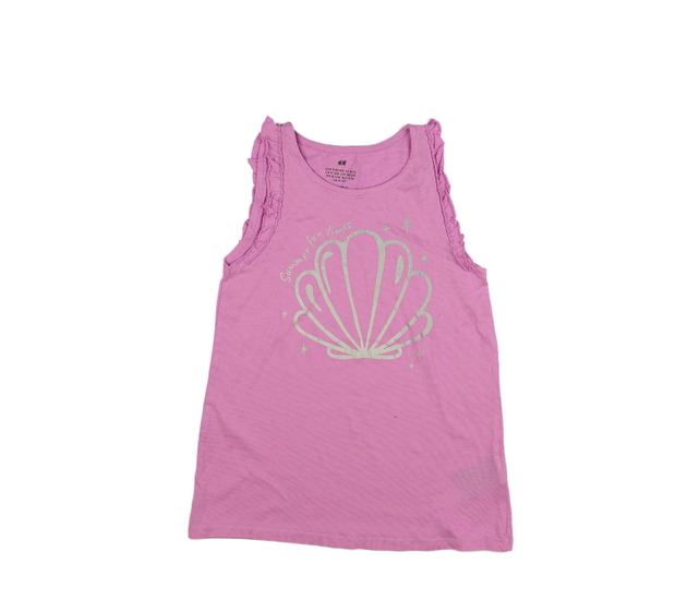 Růžové tílko s volánky H&M