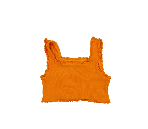 Oranžový crop top 