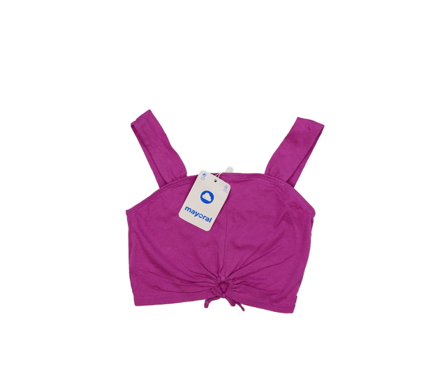Nový fialový crop top Mayoral 