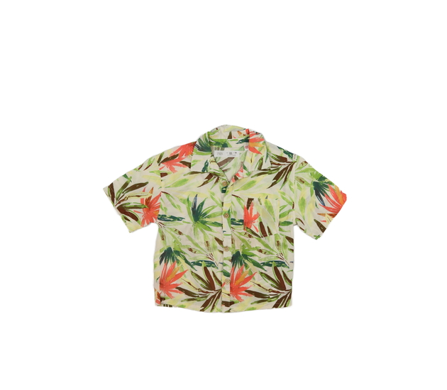 Krémová letní košile s listy Zara